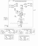 Carburetor Controls KitsGaskets - Carburetor Diagram and Parts List for 126412-0216-E1  Briggs and Stratton Engine